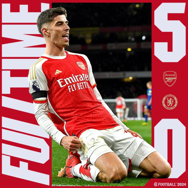 Arsenal vs Chelsea 5-0: Premier League football